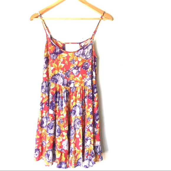 Band of Gypsies Dresses & Skirts - Band of Gypsies Pink Floral Print Dress Small